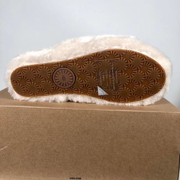 UGG FLUFF YEAH Sandals Slide Natural - Women Size 6 - Picture 4 of 4
